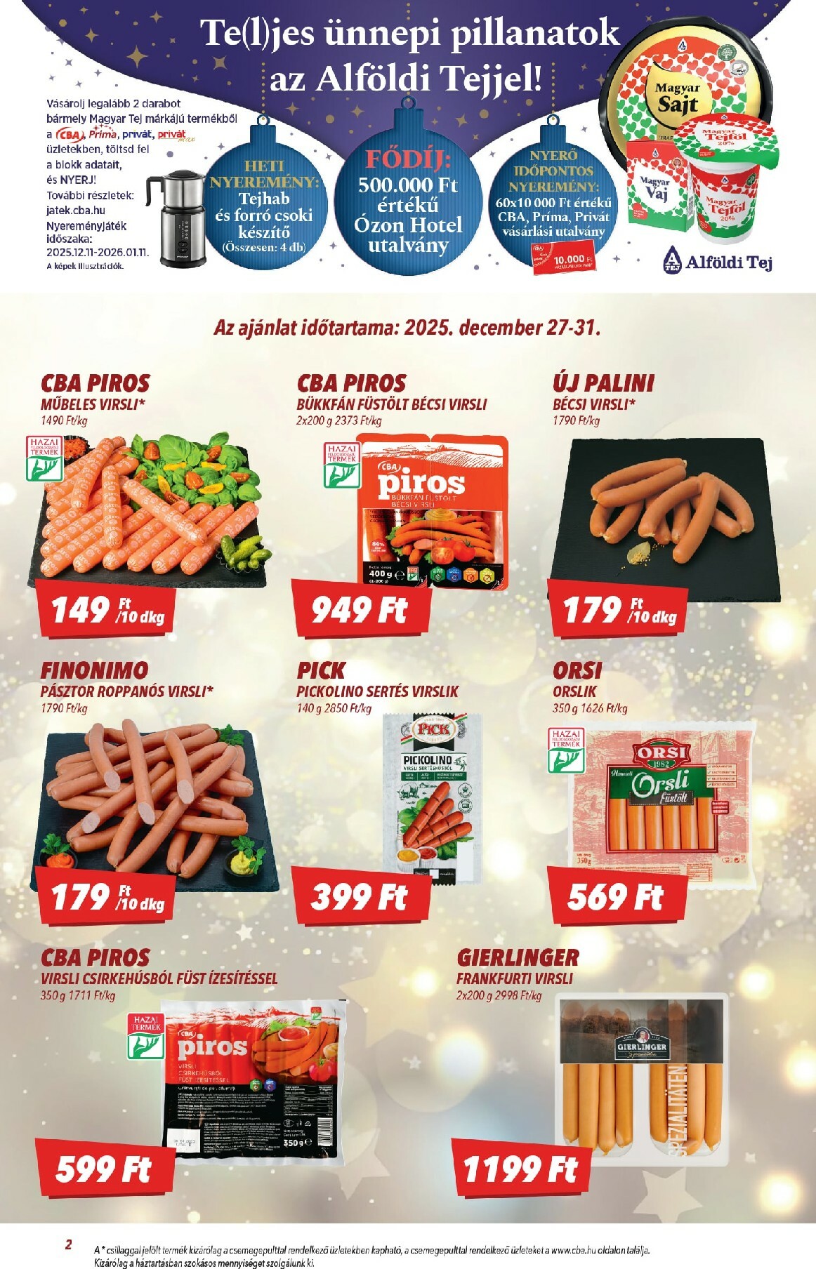 cba - CBA akciós újság, érvényes 12.18. - 12.31. - page: 2