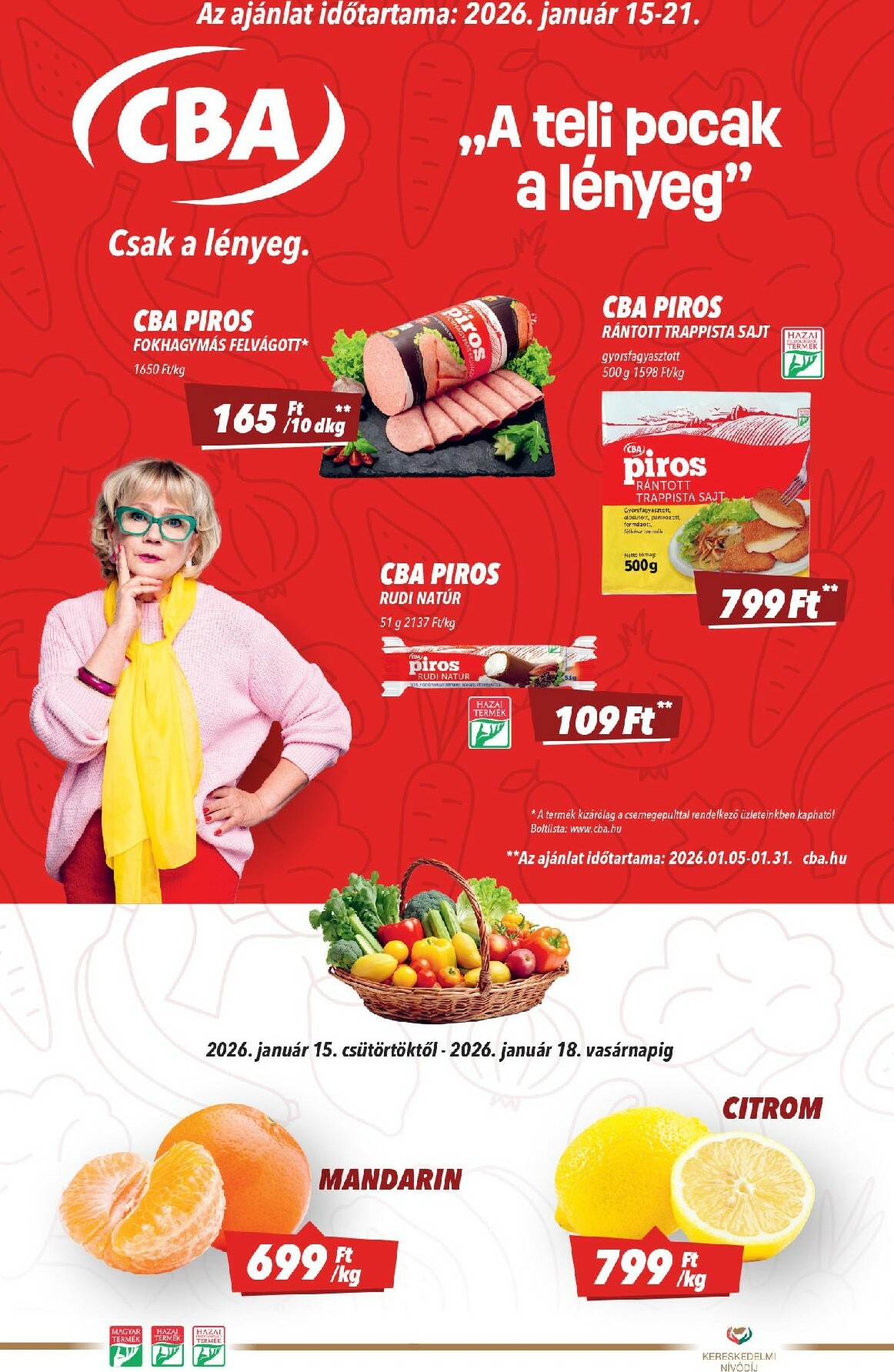cba - CBA akciós újság, érvényes 01.15. - 01.21.