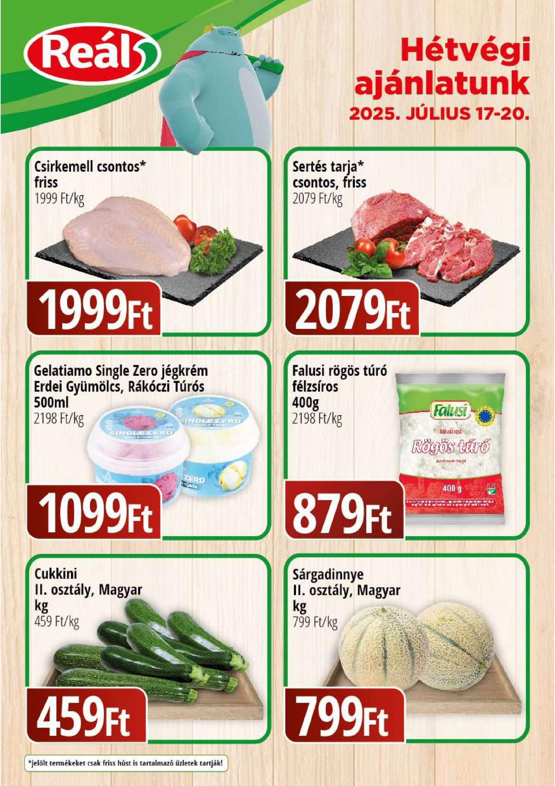 real - Reál - Kisalföld akciós újság, érvényes 07.17. - 07.20.
