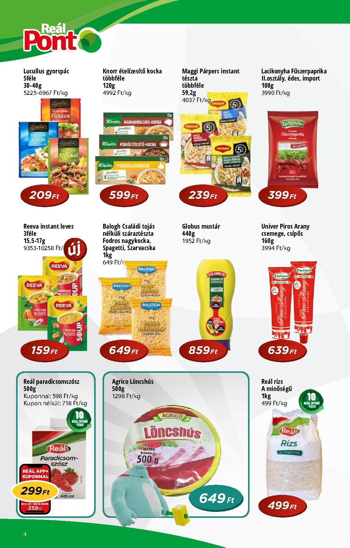 real - Reál - Pont akciós újság, érvényes 01.14. - 01.25. - page: 4