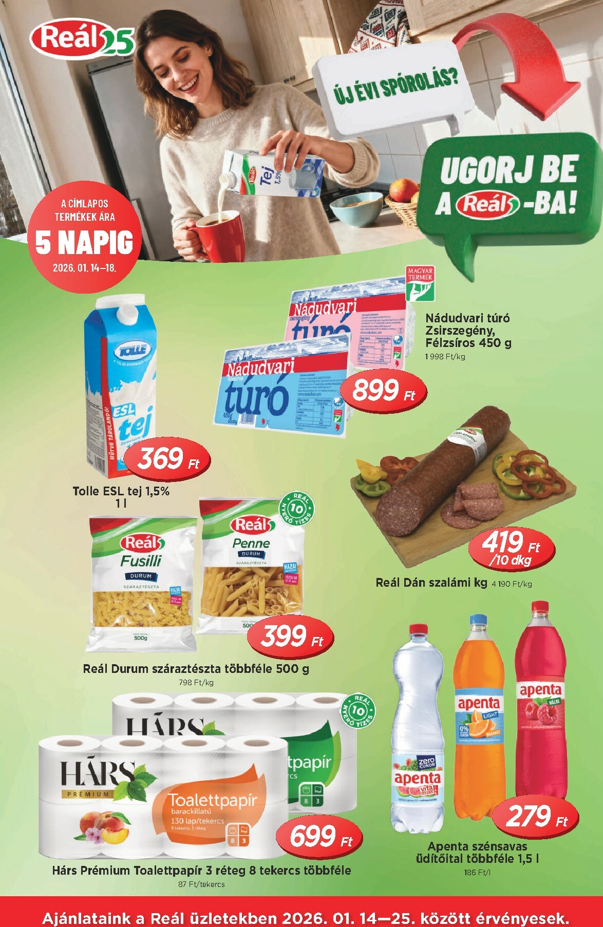 real - Reál - Országos Ajánlatok akciós újság, érvényes 01.14. - 01.25.