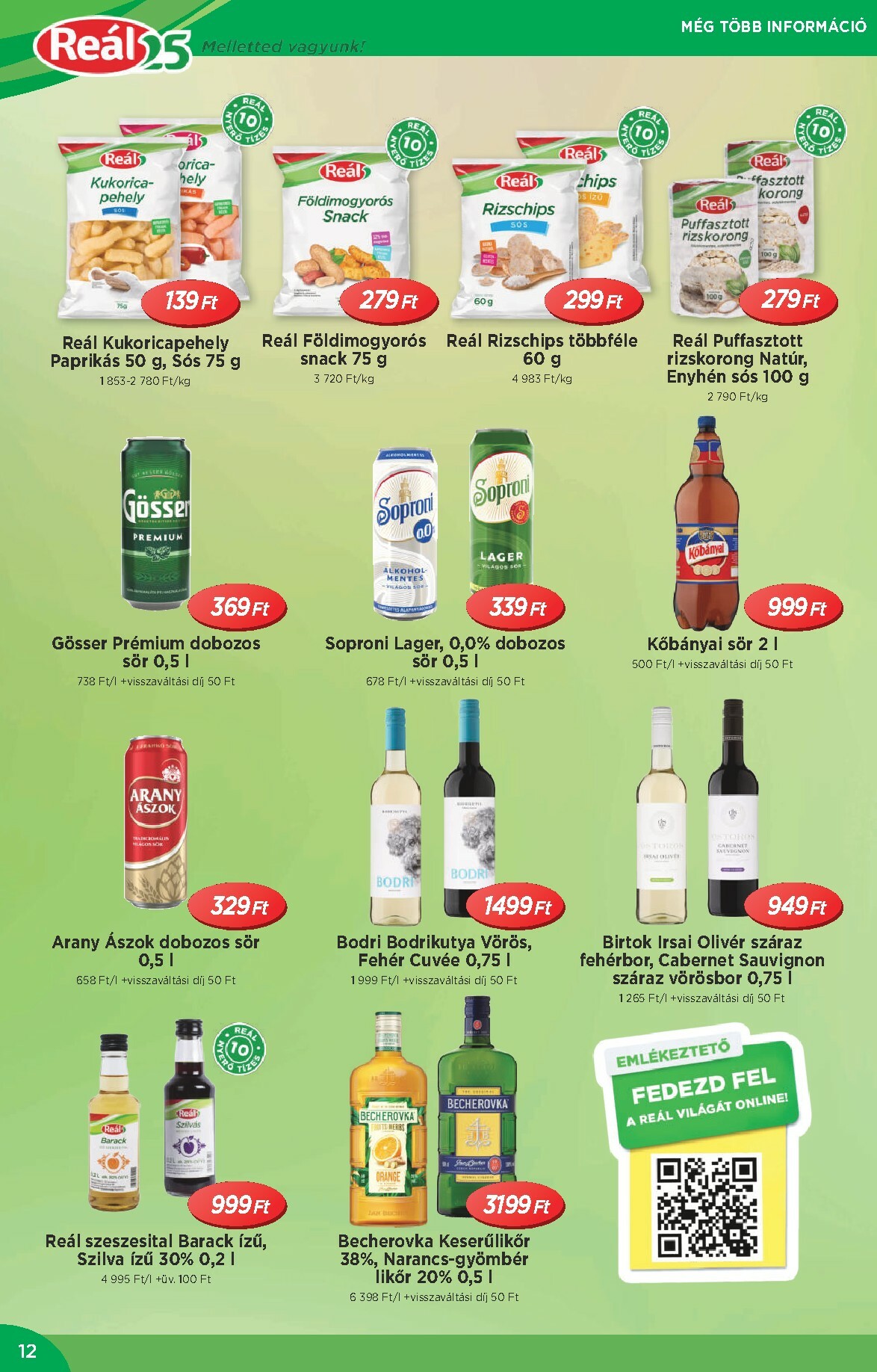 real - Reál - Országos Ajánlatok akciós újság, érvényes 01.14. - 01.25. - page: 12