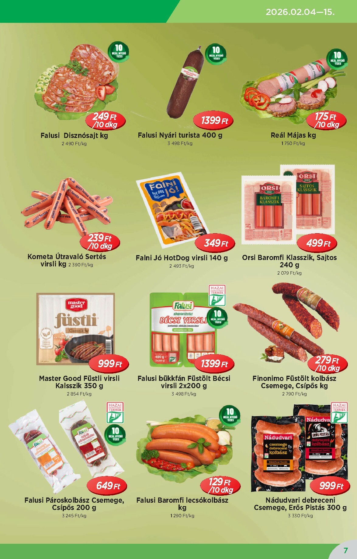 real - Reál - Országos Ajánlatok akciós újság, érvényes 2026.02.04. - 2026.02.15. - page: 7