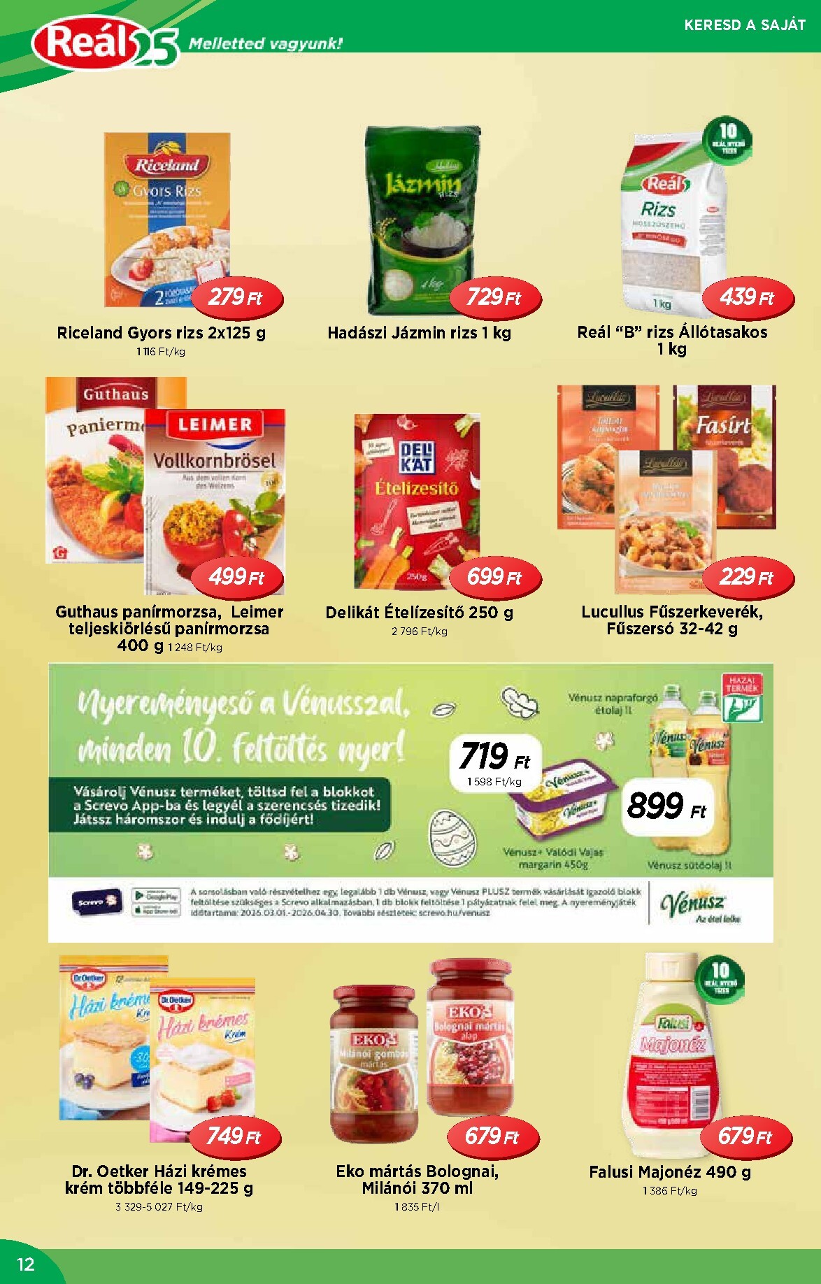 real - Reál - Országos Ajánlatok akciós újság, érvényes 2026.03.04. - 2026.03.15. - page: 12