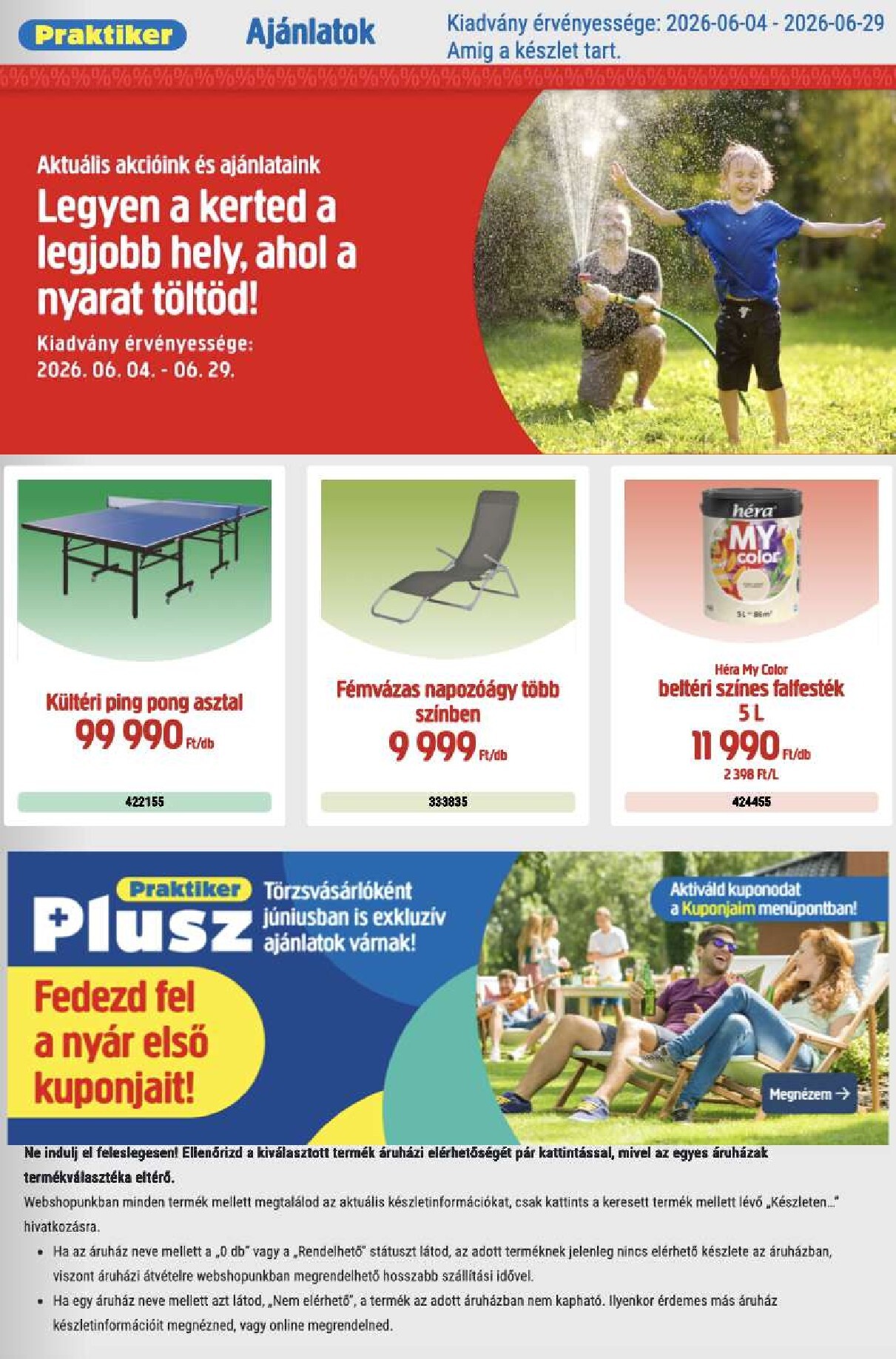 praktiker - Aktuális Praktiker szórólap érvényes csütörtöktől 2026.06.04.-től hétfőtől 2026.06.29.-ig