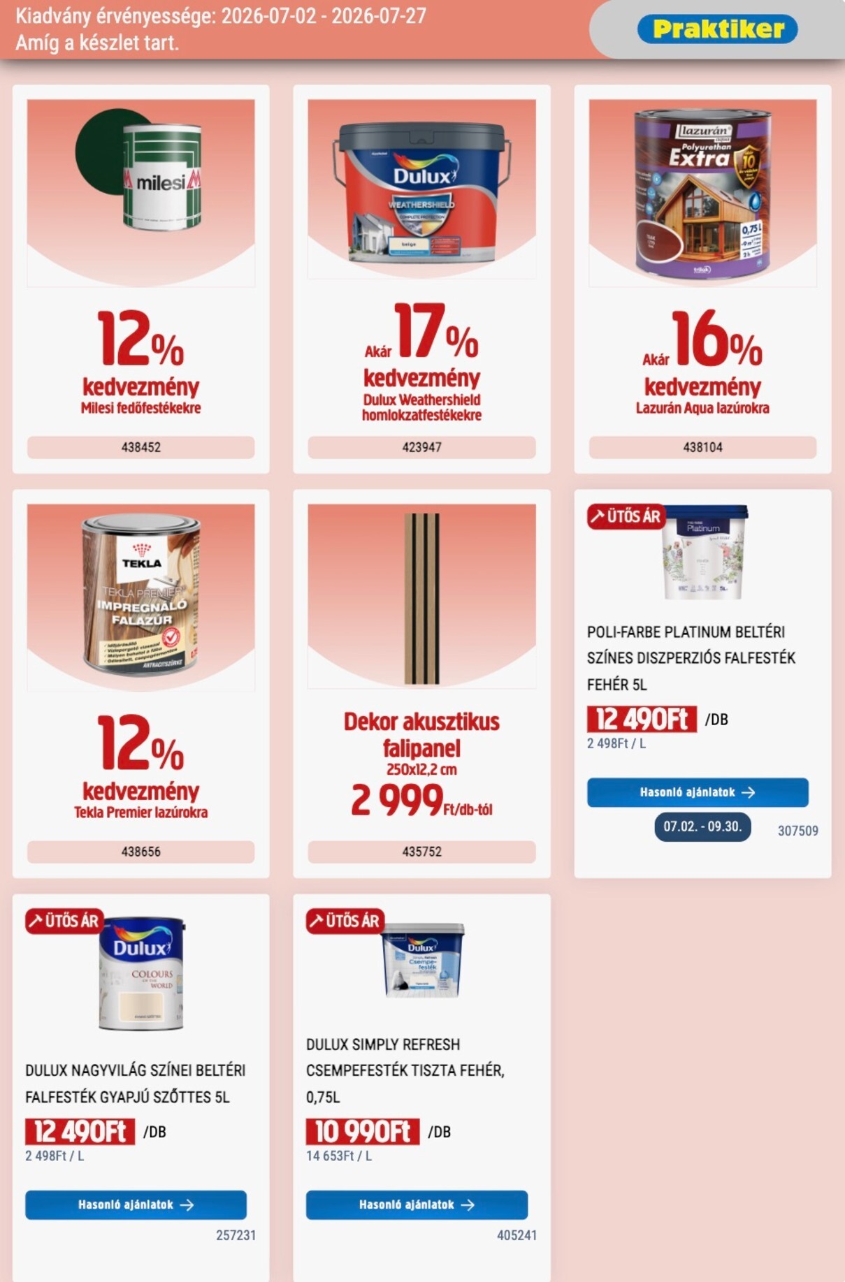 praktiker - Aktuális Praktiker szórólap érvényes csütörtöktől 2026.07.02.-től hétfőtől 2026.07.27.-ig - page: 17