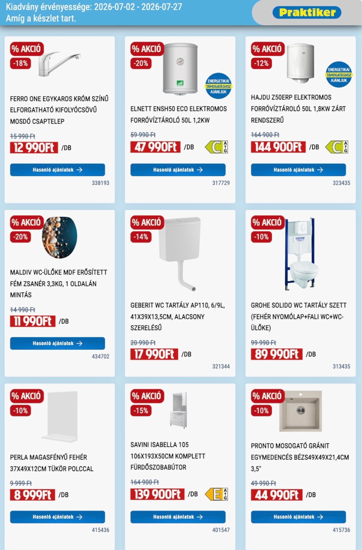 praktiker - Aktuális Praktiker szórólap érvényes csütörtöktől 2026.07.02.-től hétfőtől 2026.07.27.-ig - page: 9