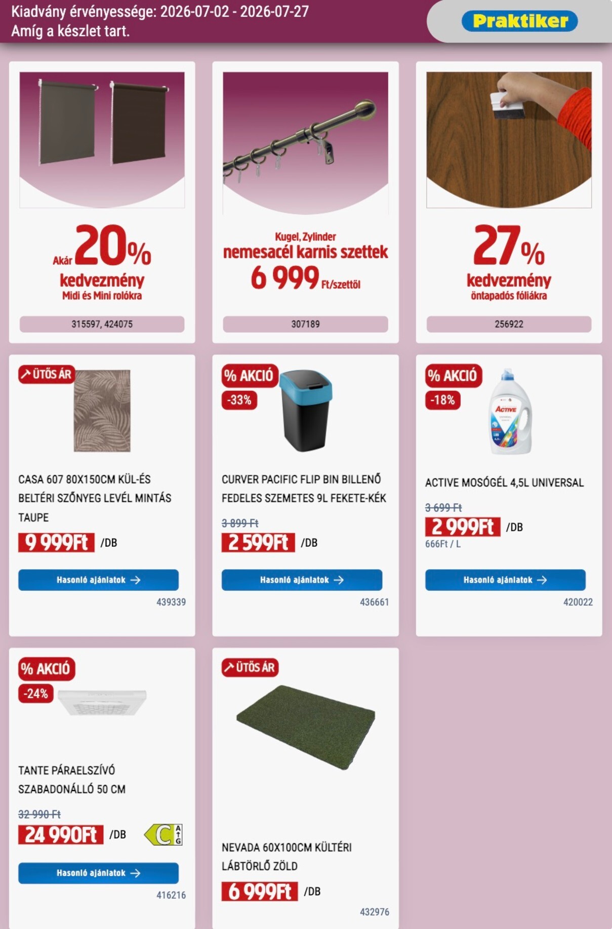 praktiker - Aktuális Praktiker szórólap érvényes csütörtöktől 2026.07.02.-től hétfőtől 2026.07.27.-ig - page: 37