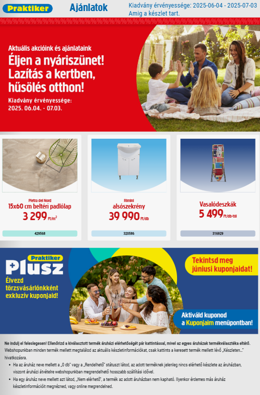 praktiker - Praktiker akciós újság, érvényes 06.04. - 07.03.