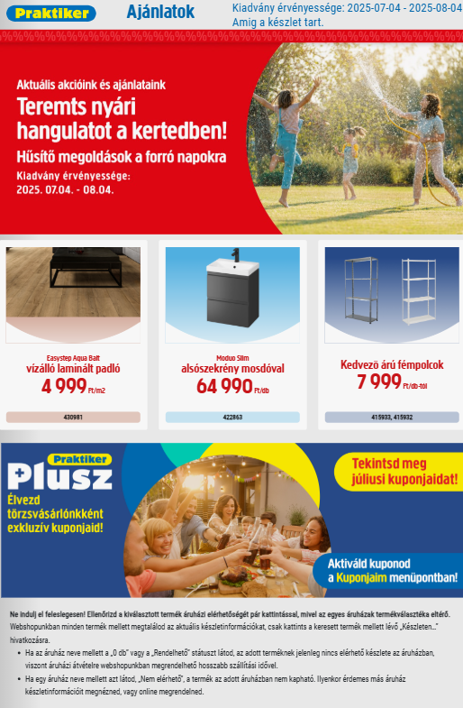 praktiker - Praktiker akciós újság, érvényes 07.04. - 08.04.