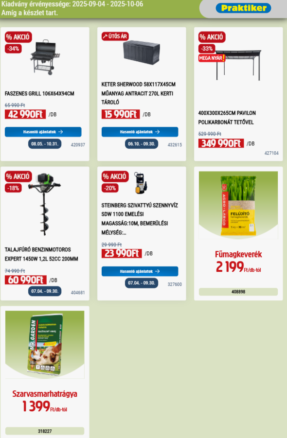 praktiker - Praktiker akciós újság, érvényes 09.04. - 10.06. - page: 8