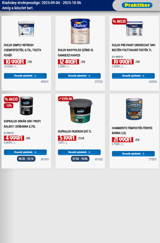 praktiker - Praktiker akciós újság, érvényes 09.04. - 10.06. - page: 6