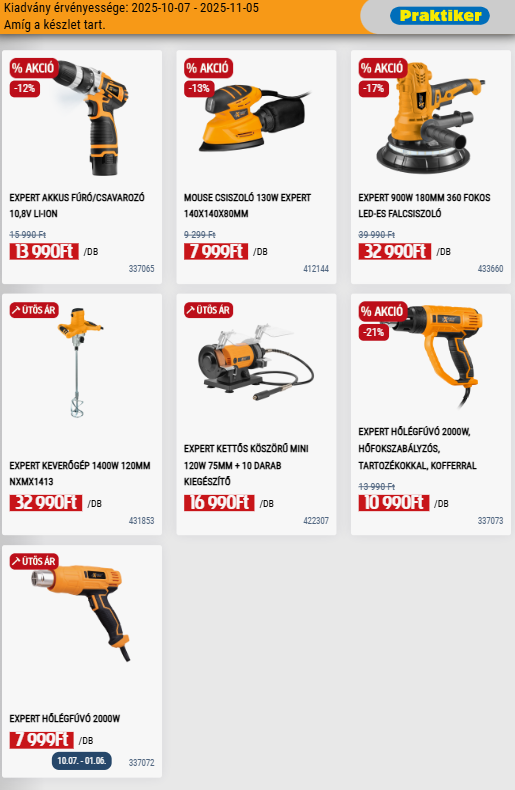 praktiker - Praktiker akciós újság, érvényes 10.07. - 11.05. - page: 11