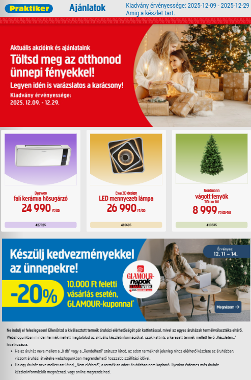 praktiker - Praktiker akciós újság, érvényes 12.09. - 12.29. - page: 1