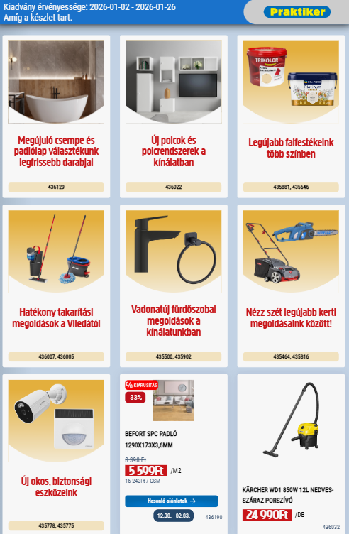 praktiker - Praktiker akciós újság, érvényes 01.02. - 01.26. - page: 16