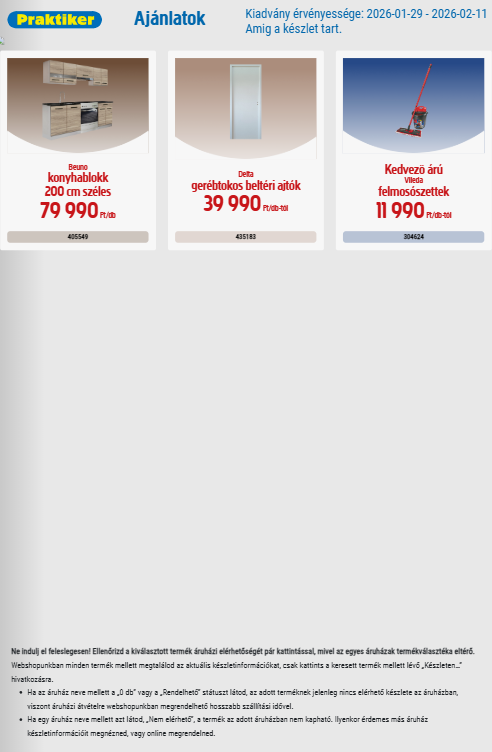 praktiker - Praktiker akciós újság, érvényes 2026.01.29. - 2026.02.11.