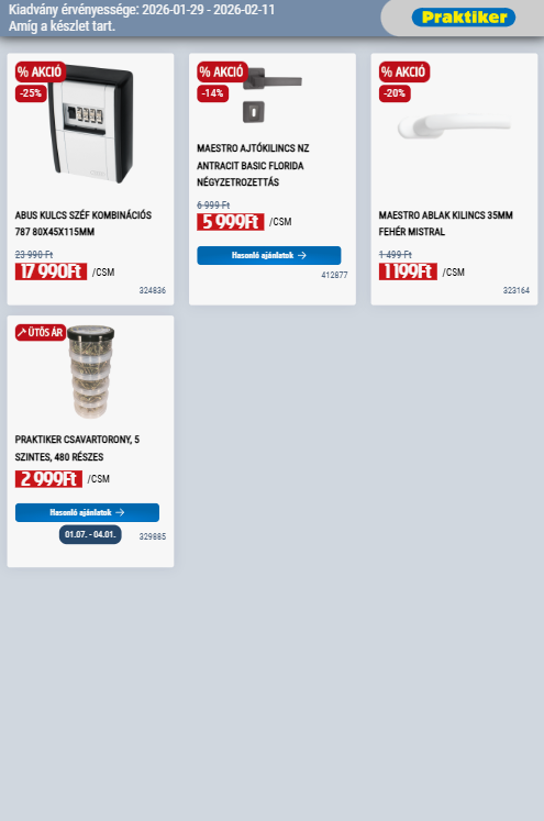 praktiker - Praktiker akciós újság, érvényes 2026.01.29. - 2026.02.11. - page: 17