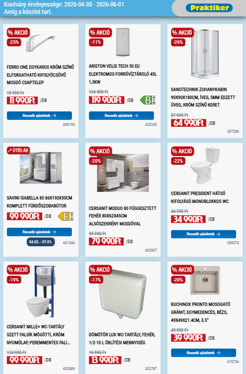 praktiker - Aktuális Praktiker szórólap érvényes csütörtöktől 2026.04.30.-től hétfőtől 2026.06.01.-ig - page: 3