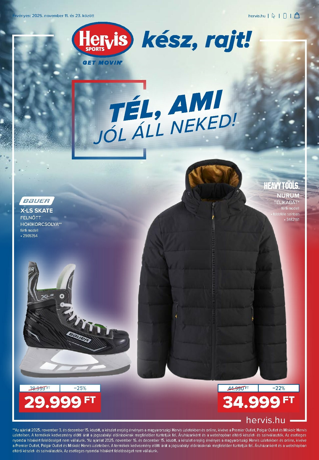 hervis - Hervis akciós újság, érvényes 11.11. - 11.23.