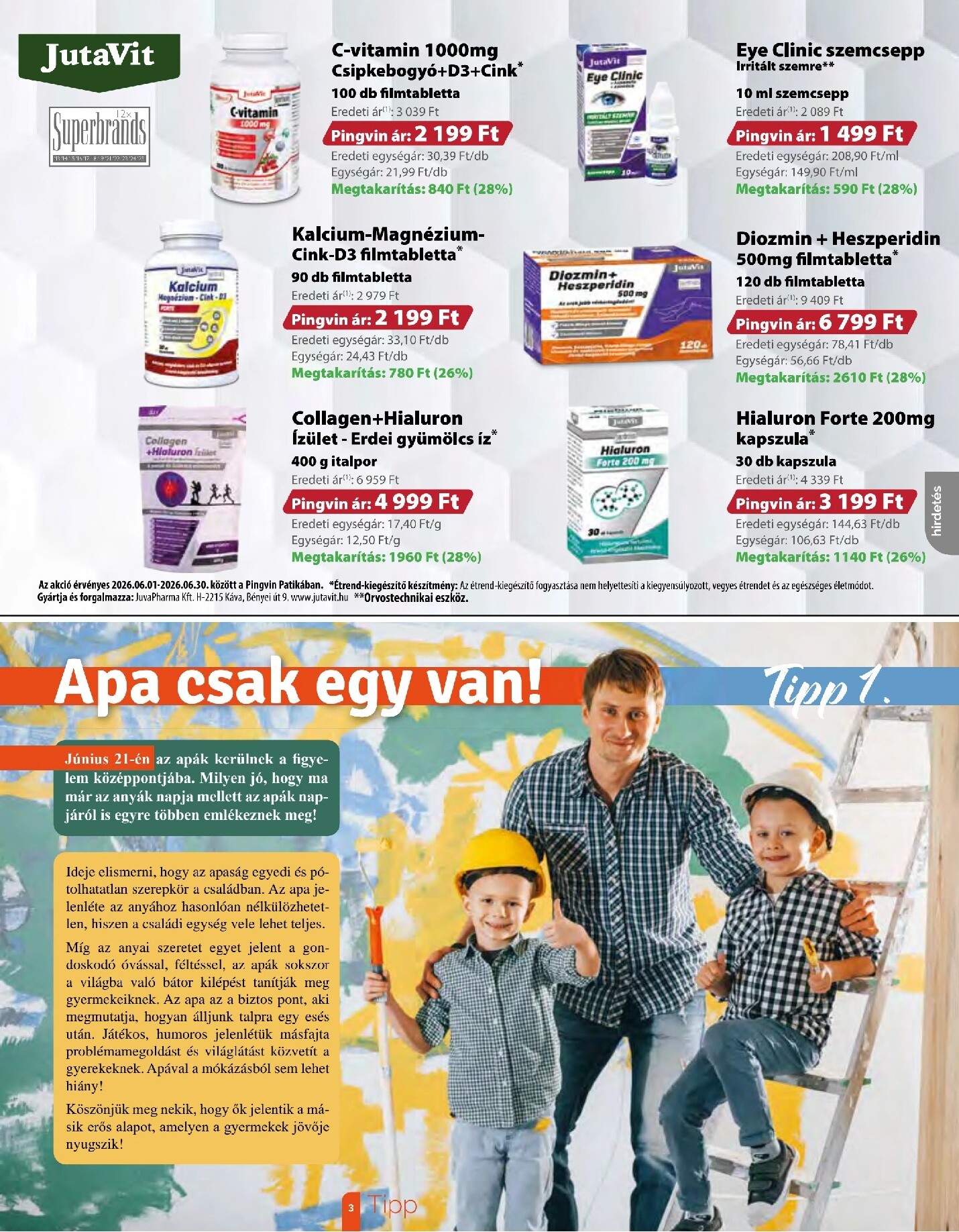 pingvin-patika - Aktuális Pingvin Patika - Magazin szórólap érvényes hétfőtől 2026.06.01.-től keddtől 2026.06.30.-ig - page: 3