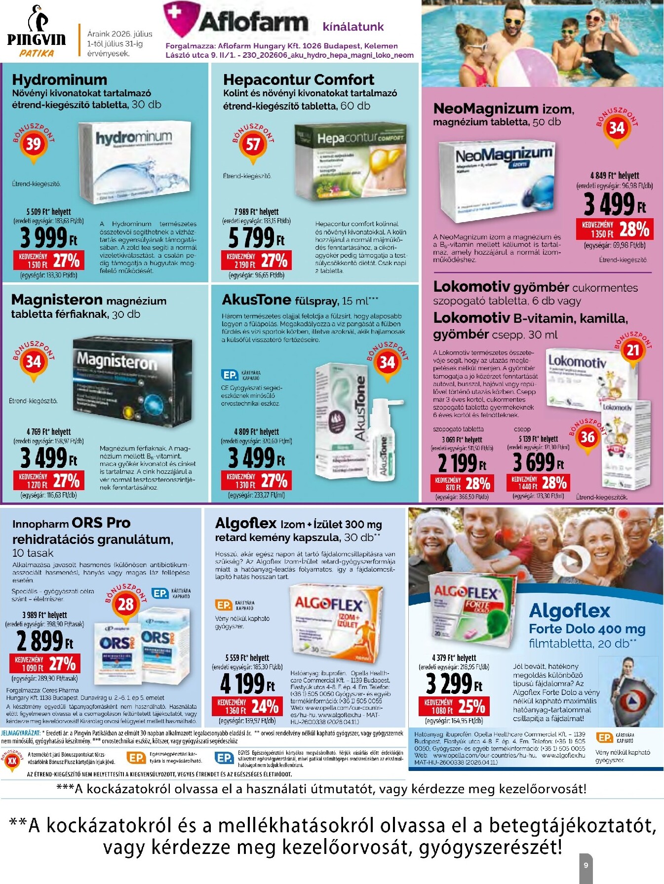 pingvin-patika - Aktuális Pingvin Patika - Magazin szórólap érvényes szerdától 2026.07.01.-től péntektől 2026.07.31.-ig - page: 9