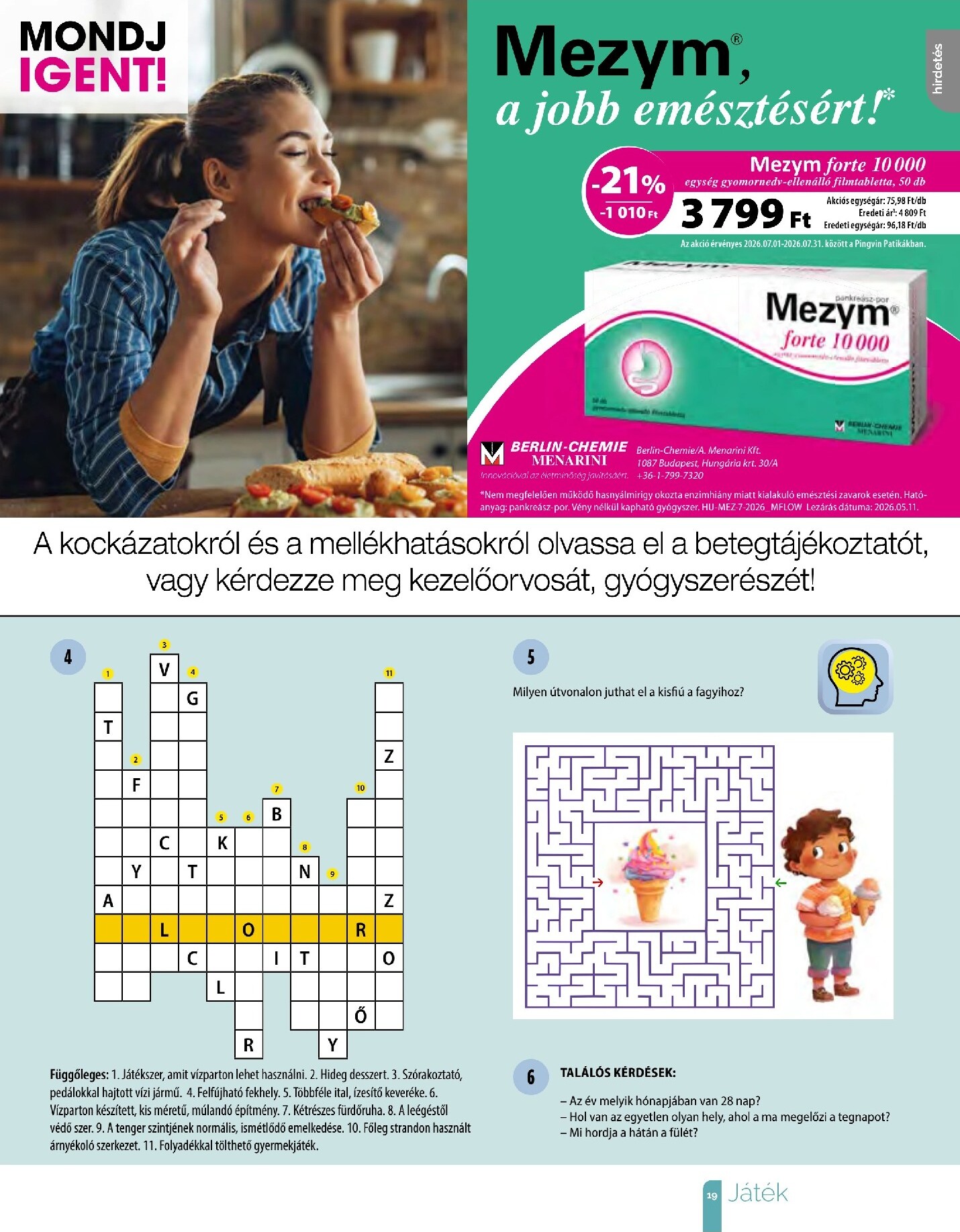 pingvin-patika - Aktuális Pingvin Patika - Magazin szórólap érvényes szerdától 2026.07.01.-től péntektől 2026.07.31.-ig - page: 19