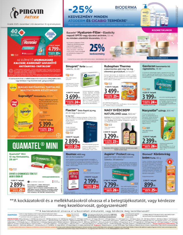 pingvin-patika - Pingvin Patika - Árhírek akciós újság, érvényes 12.01. - 12.31. - page: 8