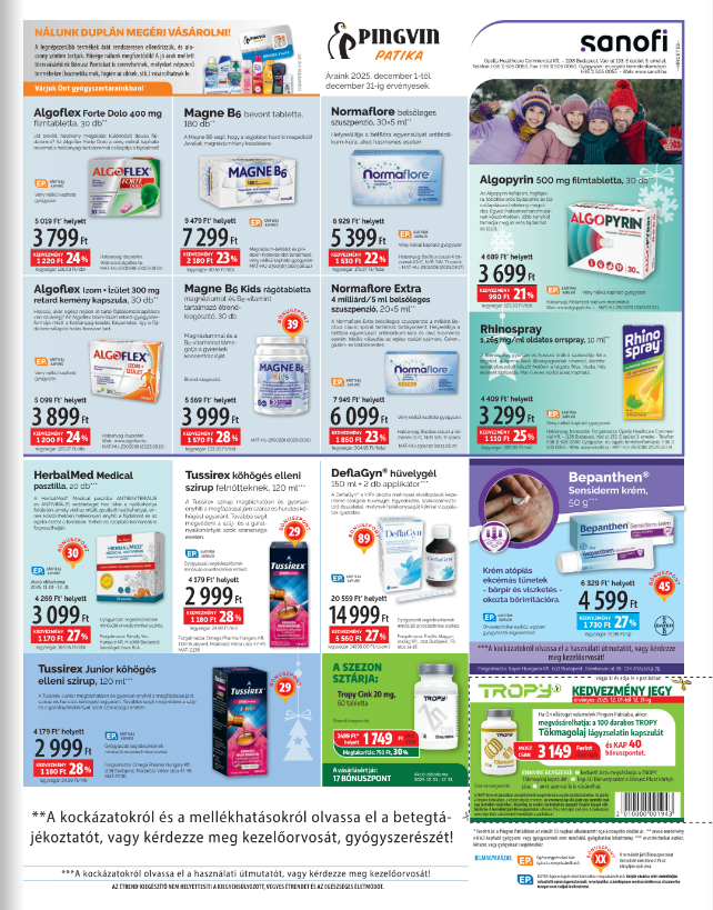 pingvin-patika - Pingvin Patika - Árhírek akciós újság, érvényes 12.01. - 12.31. - page: 3