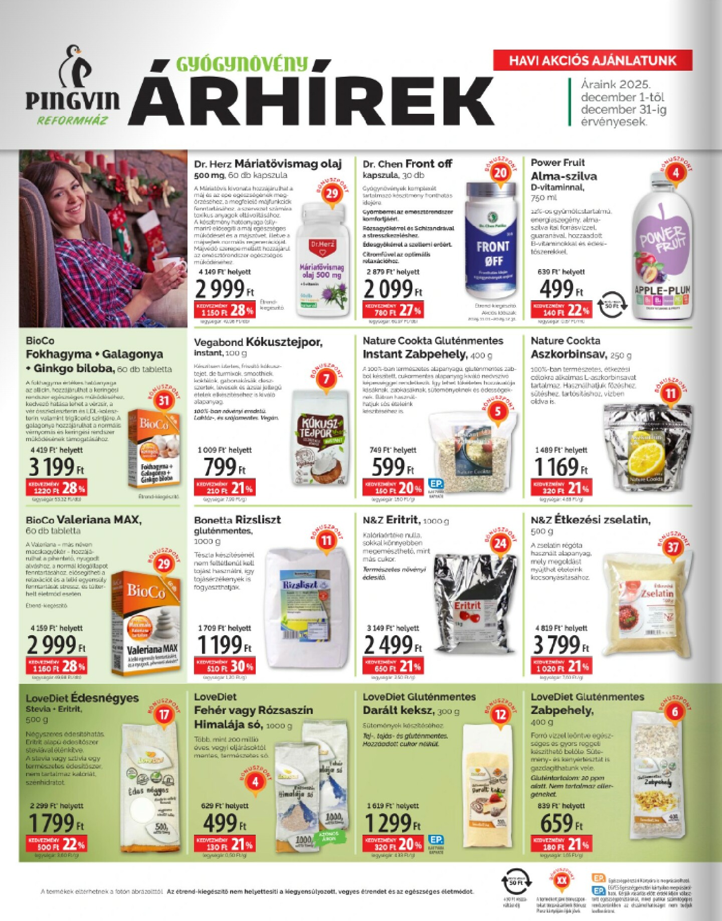 pingvin-patika - Pingvin Patika - Reformház Árhírek akciós újság, érvényes 12.01. - 12.31. - page: 2