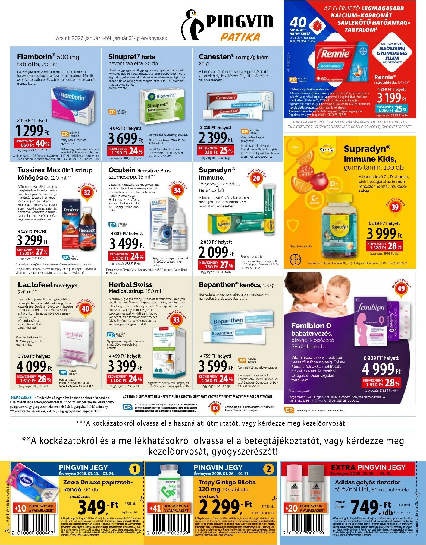 pingvin-patika - Pingvin Patika akciós újság, érvényes 01.01. - 01.31. - page: 6