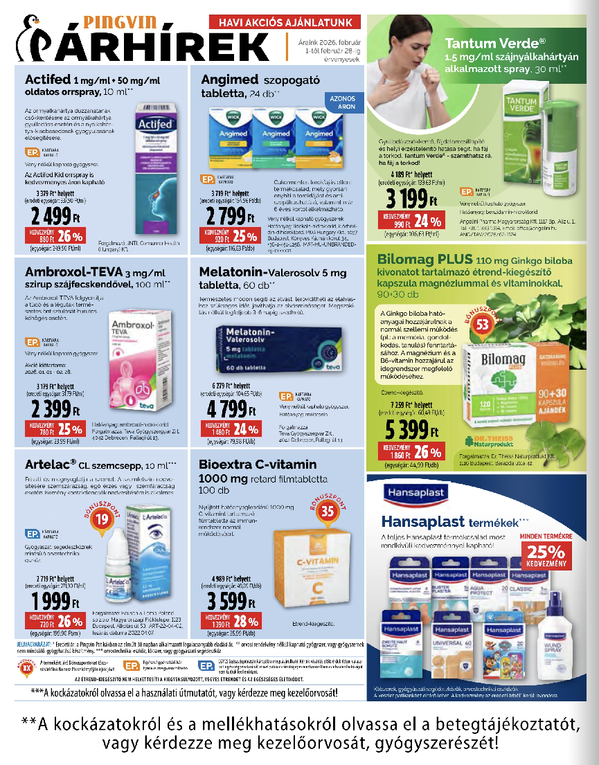 pingvin-patika - Pingvin Patika akciós újság, érvényes 2026.02.01. - 2026.02.28. - page: 2