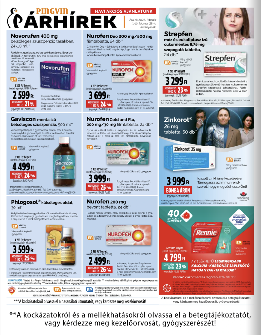 pingvin-patika - Pingvin Patika akciós újság, érvényes 2026.02.01. - 2026.02.28. - page: 14