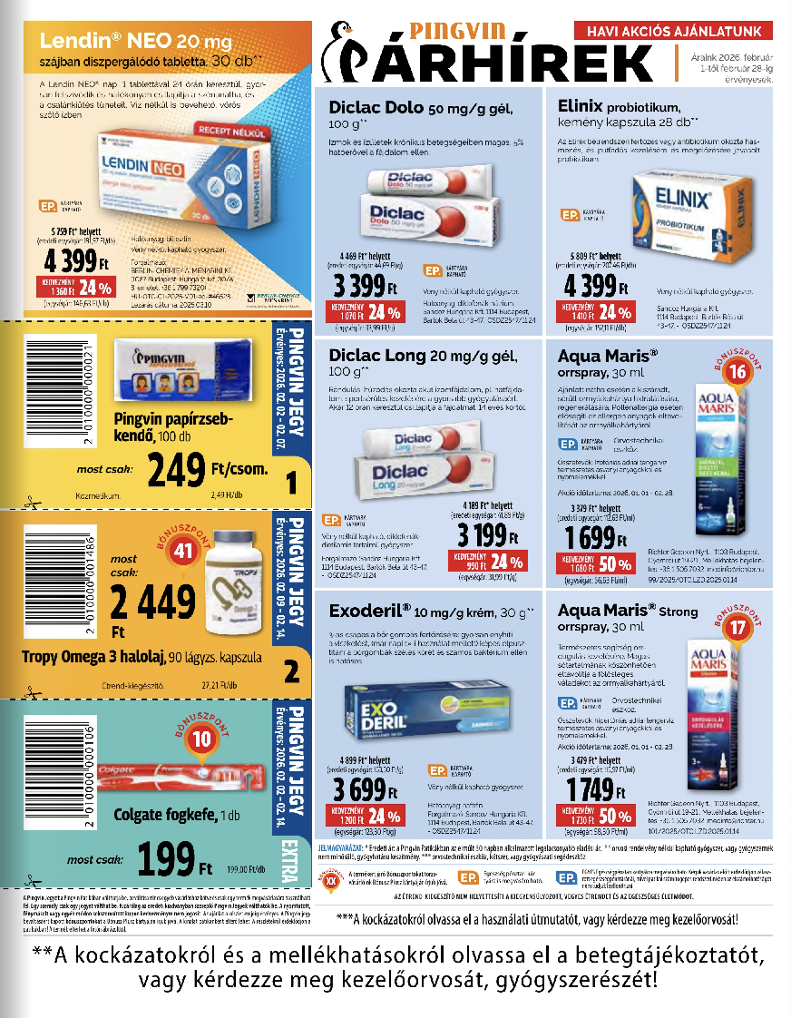 pingvin-patika - Pingvin Patika akciós újság, érvényes 2026.02.01. - 2026.02.28. - page: 3