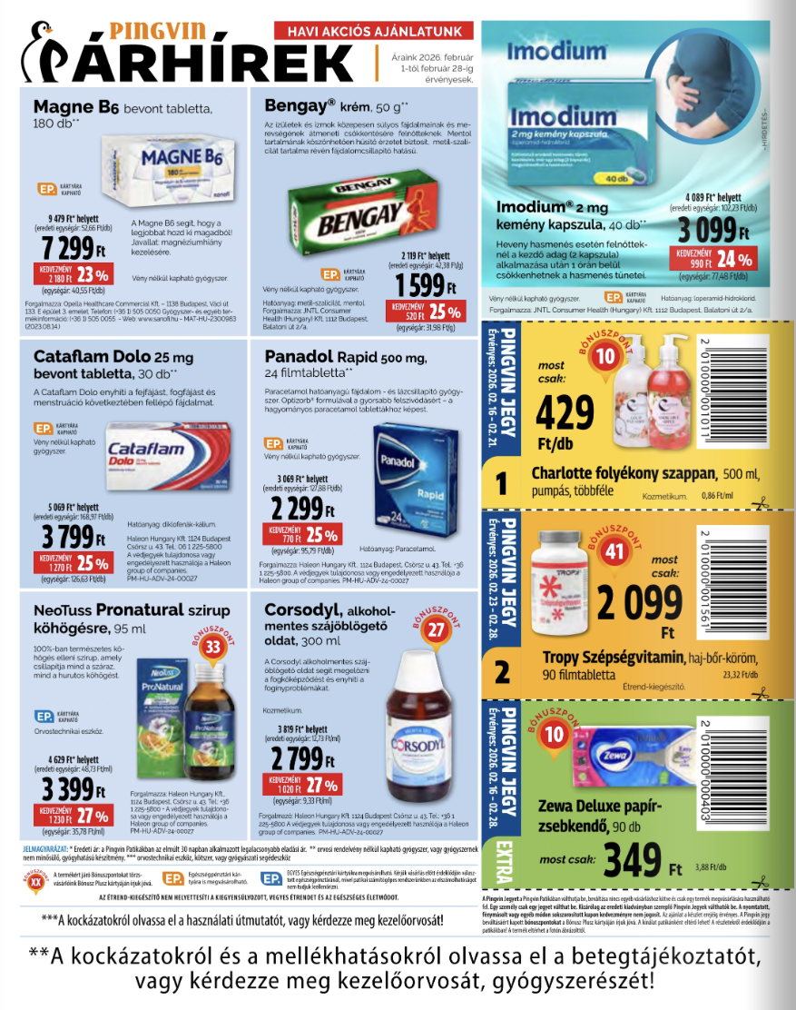 pingvin-patika - Pingvin Patika akciós újság, érvényes 2026.02.01. - 2026.02.28. - page: 4