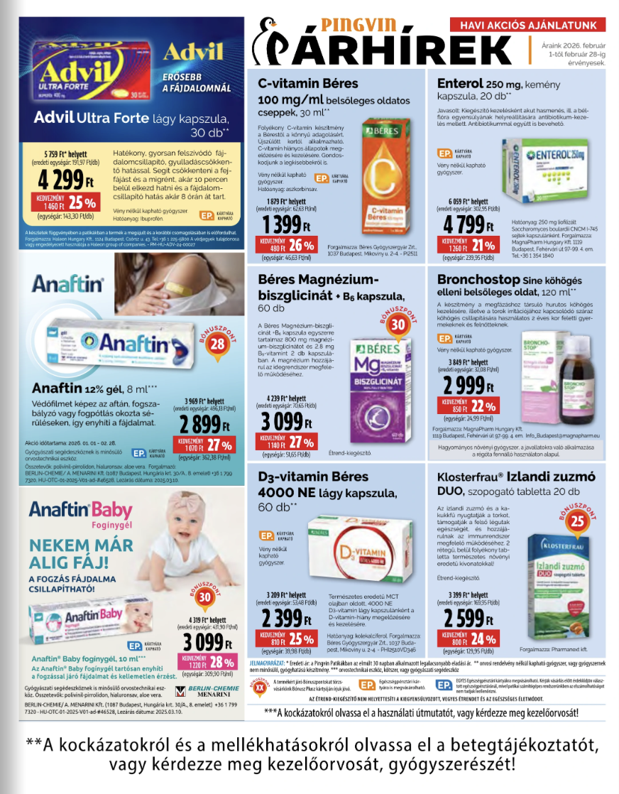 pingvin-patika - Pingvin Patika akciós újság, érvényes 2026.02.01. - 2026.02.28. - page: 5