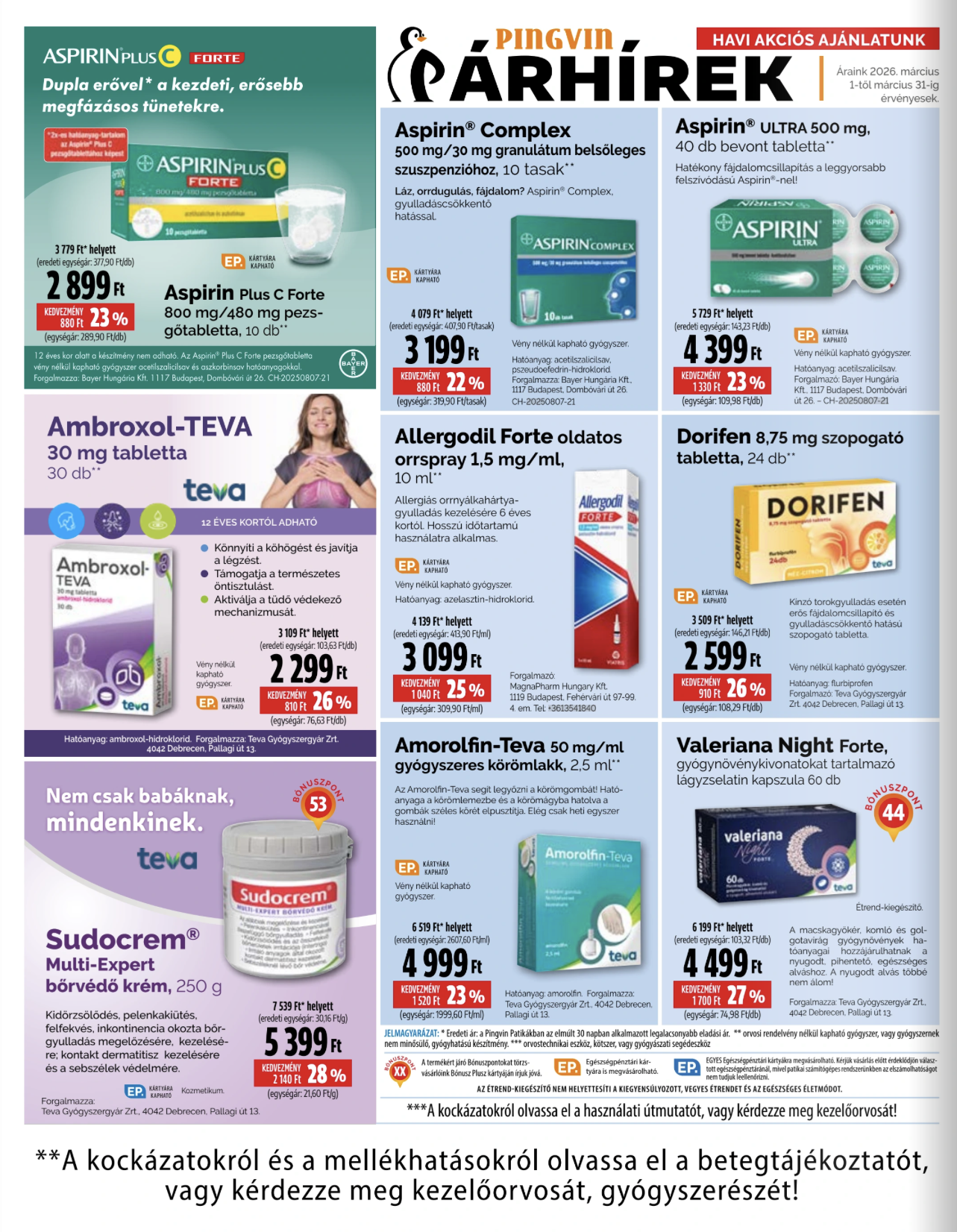 pingvin-patika - Pingvin Patika akciós újság, érvényes 2026.03.01. - 2026.03.31. - page: 6