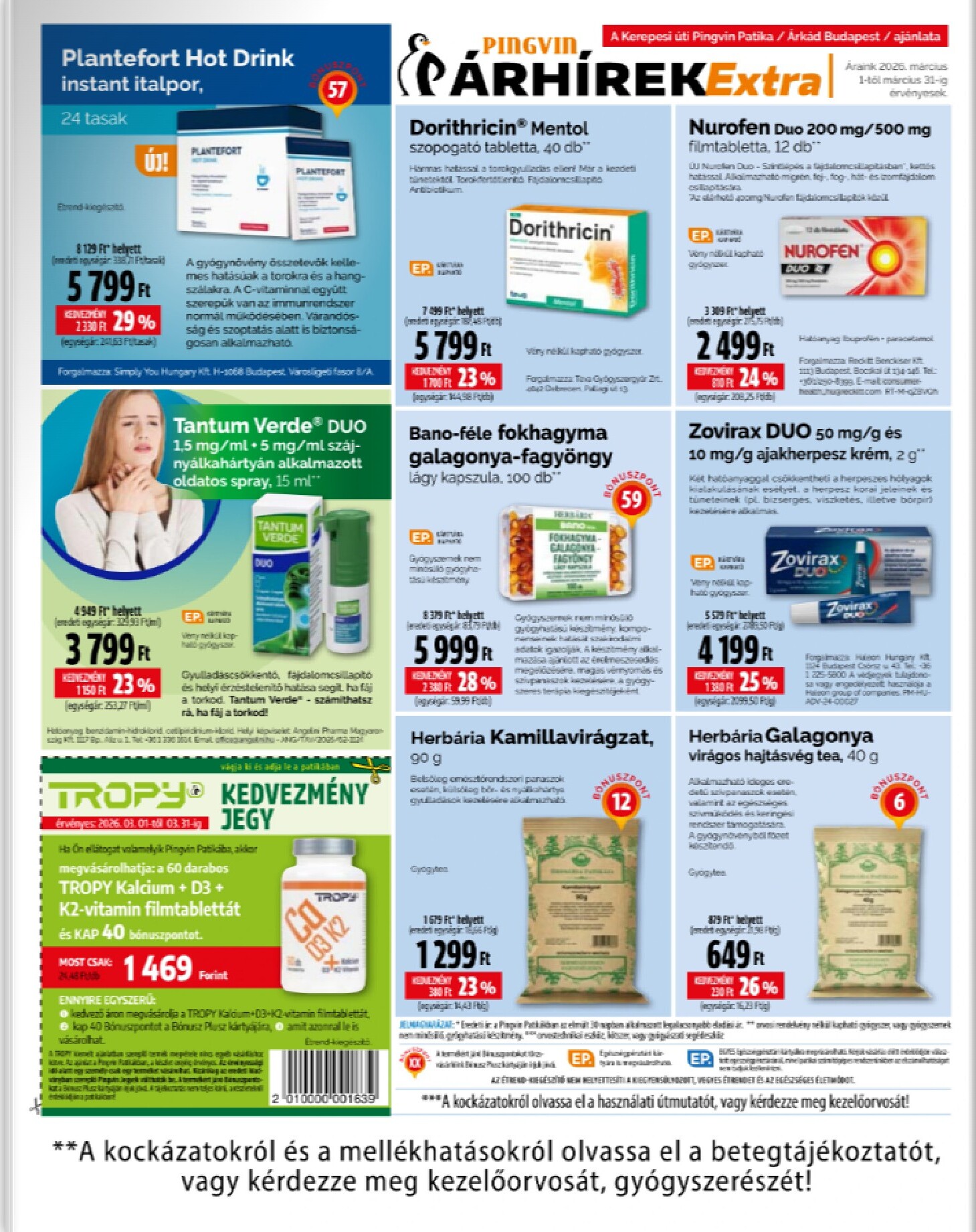 pingvin-patika - Pingvin Patika - Extra akciós újság, érvényes 2026.03.01. - 2026.03.31. - page: 8