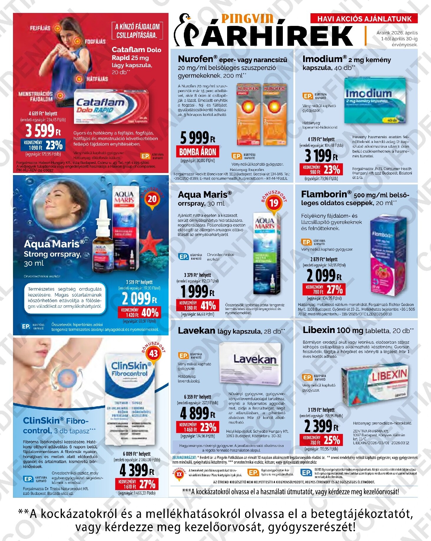 pingvin-patika - Pingvin Patika - Árhírek akciós újság, érvényes 2026.04.01. - 2026.04.30. - page: 6