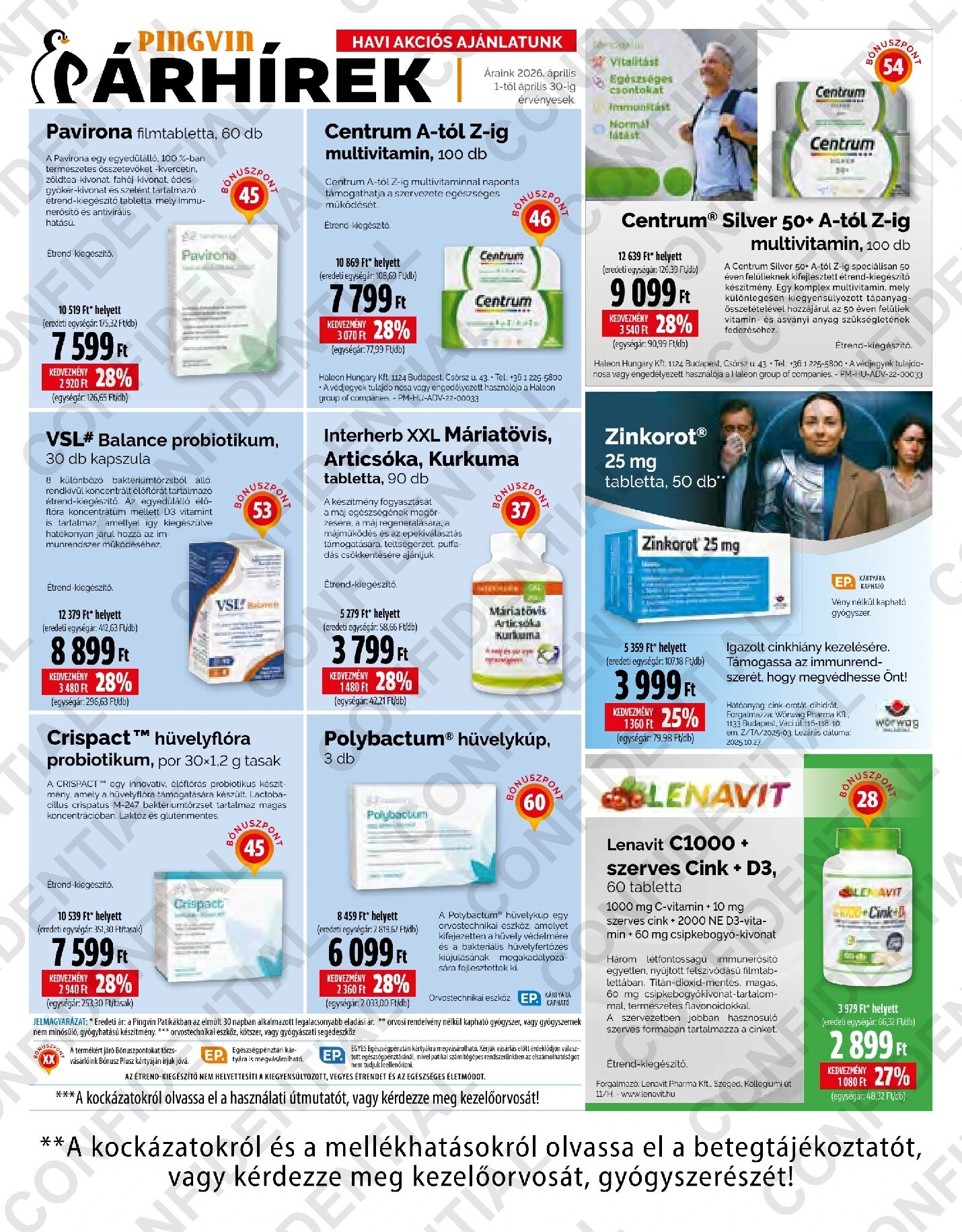 pingvin-patika - Pingvin Patika - Magazin akciós újság, érvényes 2026.04.01. - 2026.04.30. - page: 19