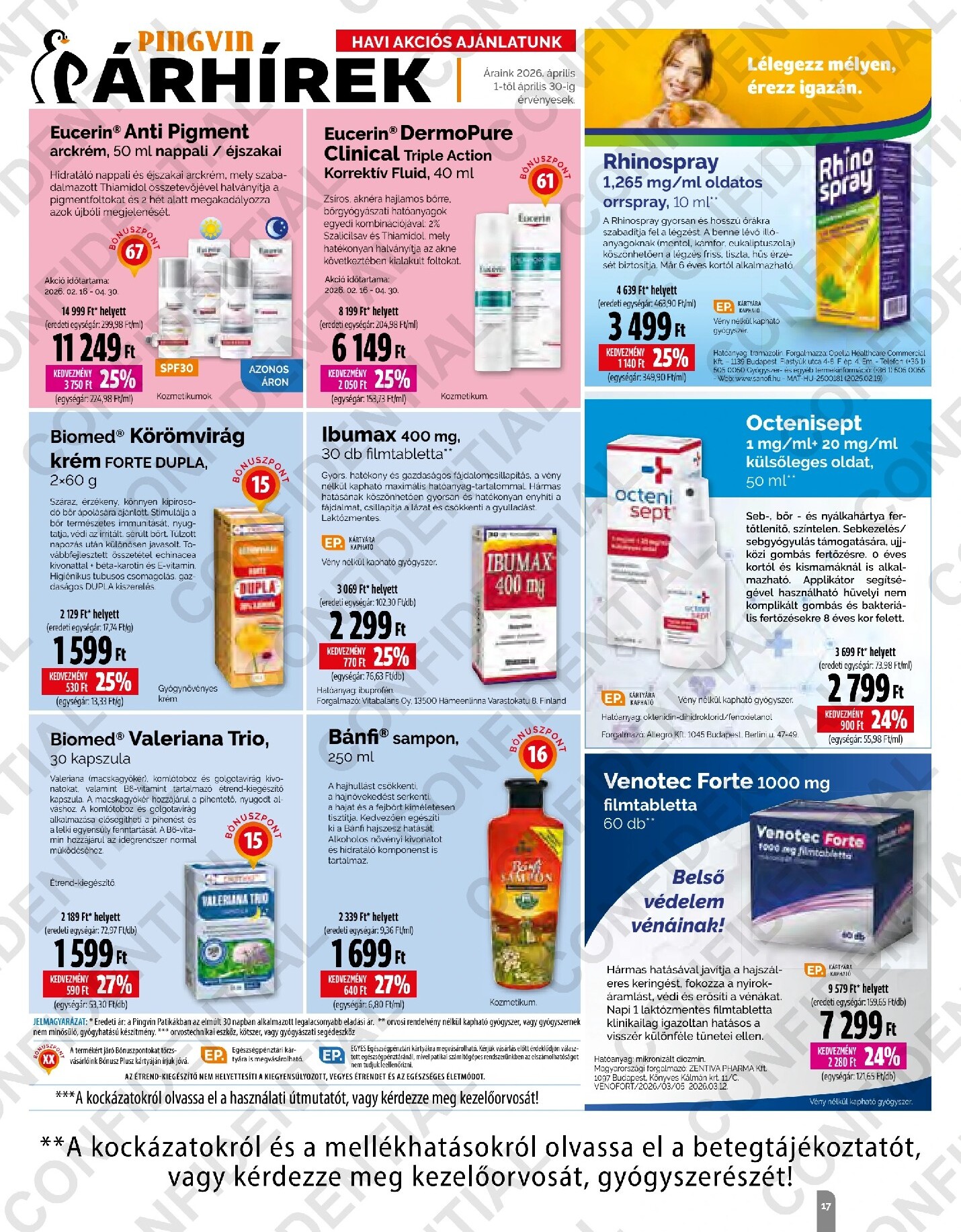 pingvin-patika - Pingvin Patika - Magazin akciós újság, érvényes 2026.04.01. - 2026.04.30. - page: 17