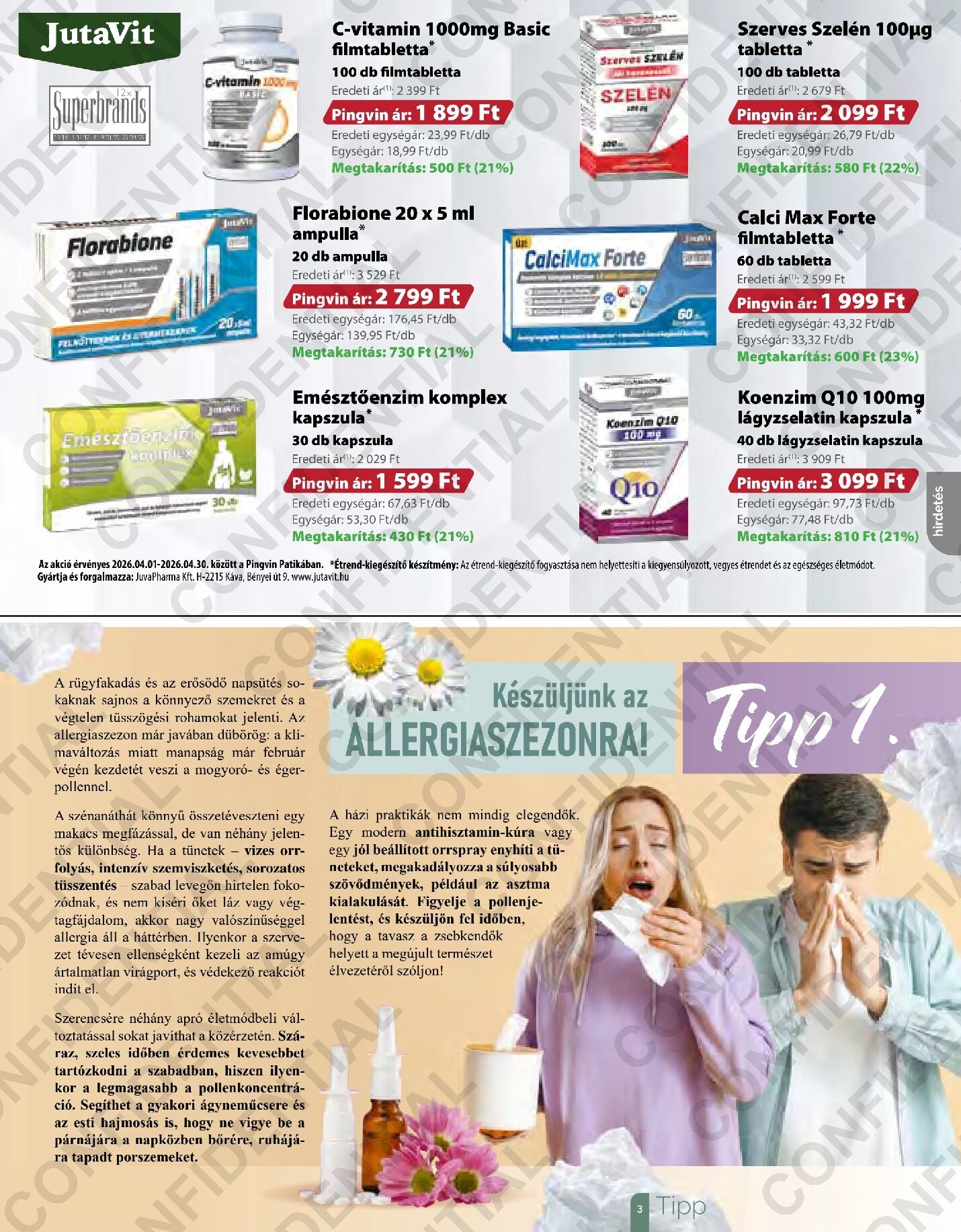 pingvin-patika - Pingvin Patika - Magazin akciós újság, érvényes 2026.04.01. - 2026.04.30. - page: 3