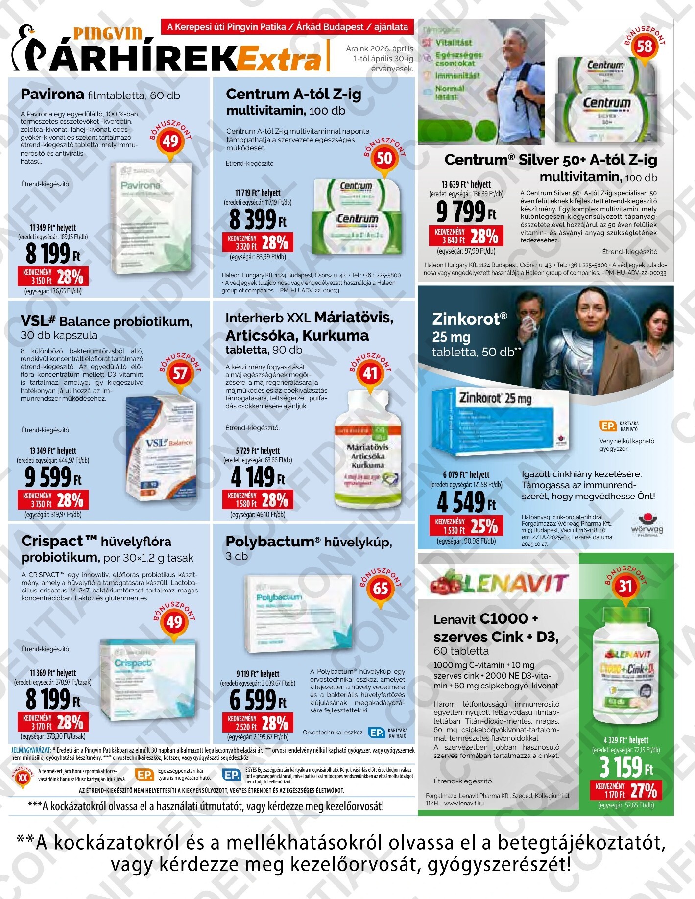 pingvin-patika - Pingvin Patika - Extra akciós újság, érvényes 2026.04.01. - 2026.04.30. - page: 15