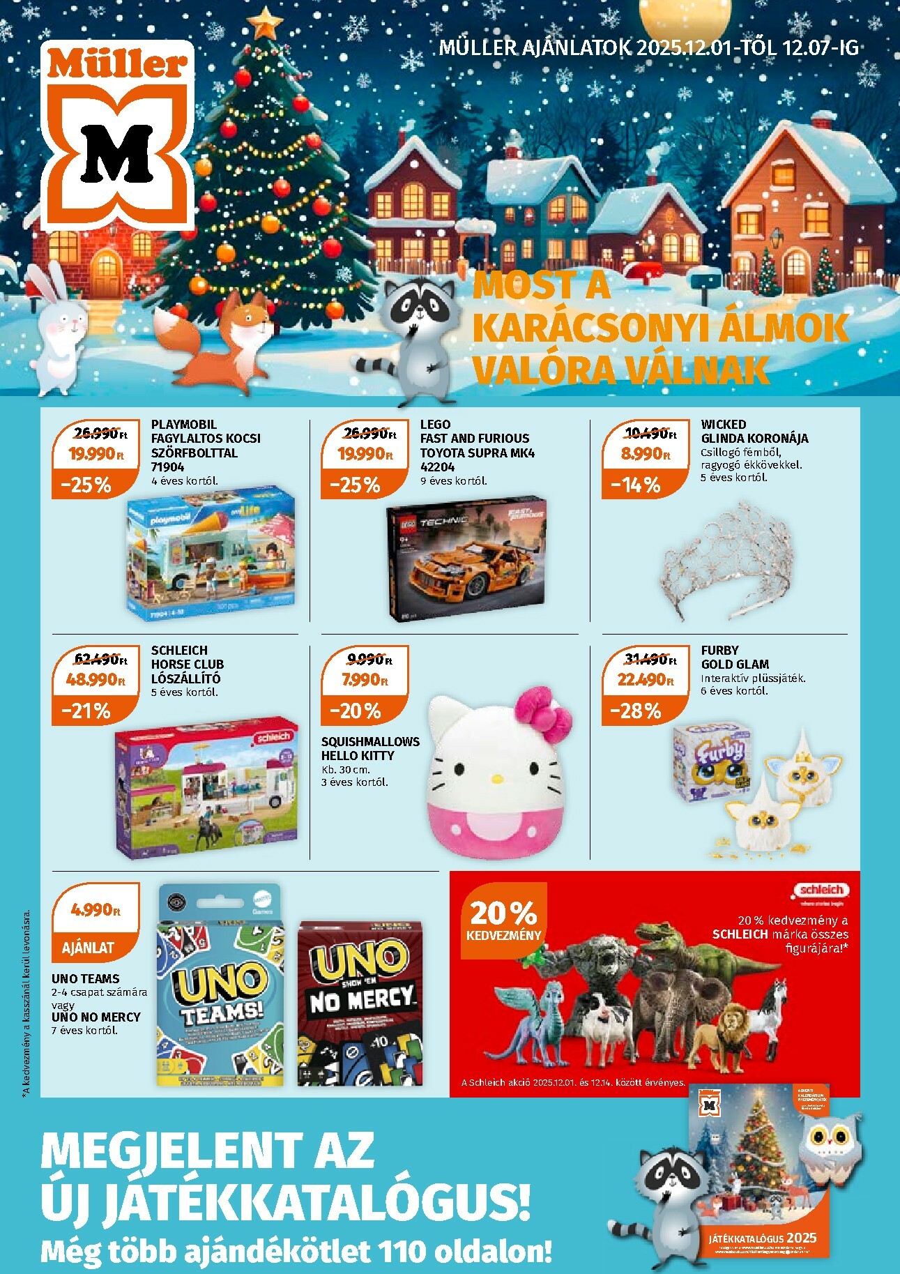 muller - Müller - Most a Karácsonyi Álmok Valóra Válnak akciós újság, érvényes 12.01. - 12.07.