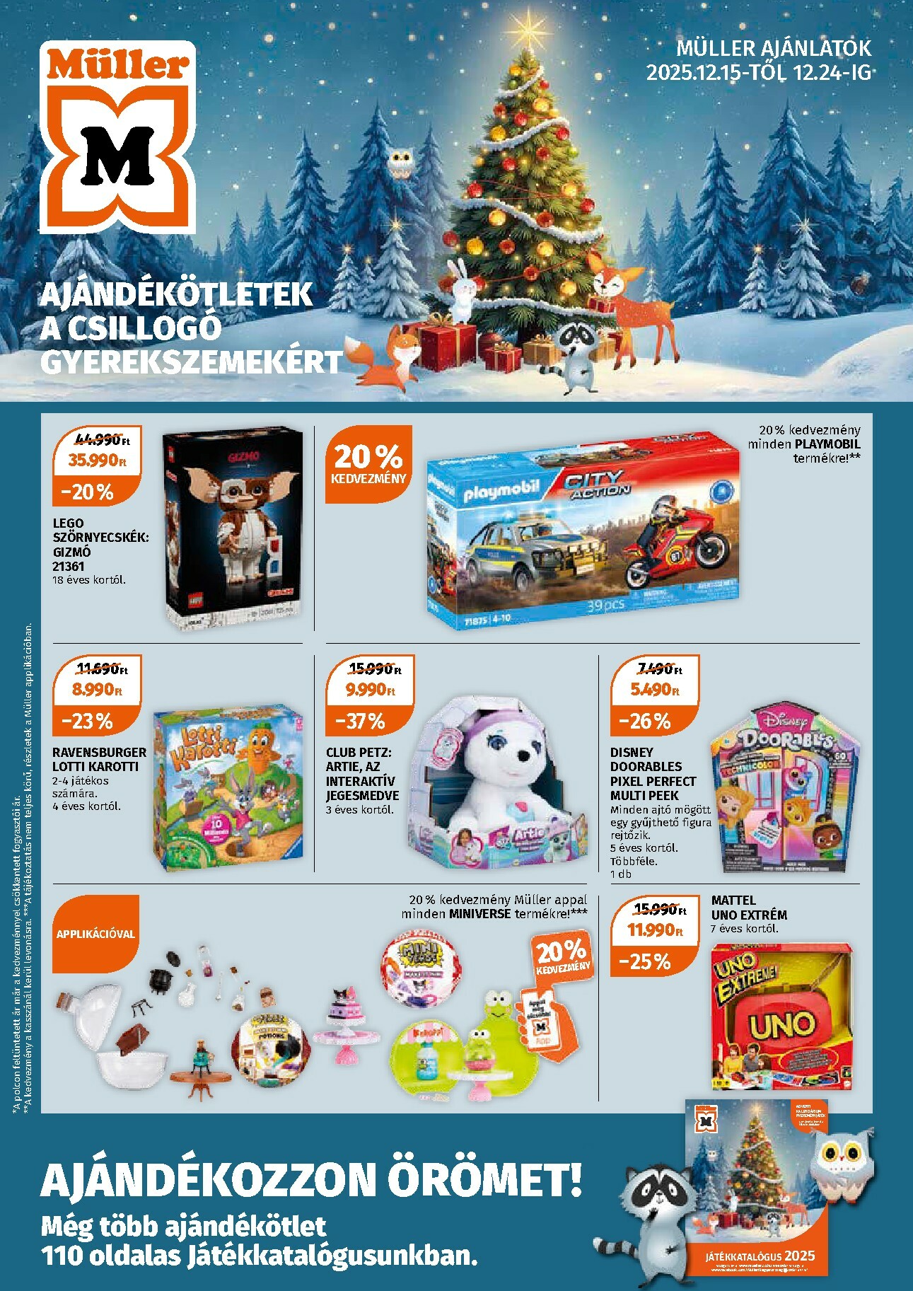muller - Müller - Játékprospektus akciós újság, érvényes 12.15. - 12.24.