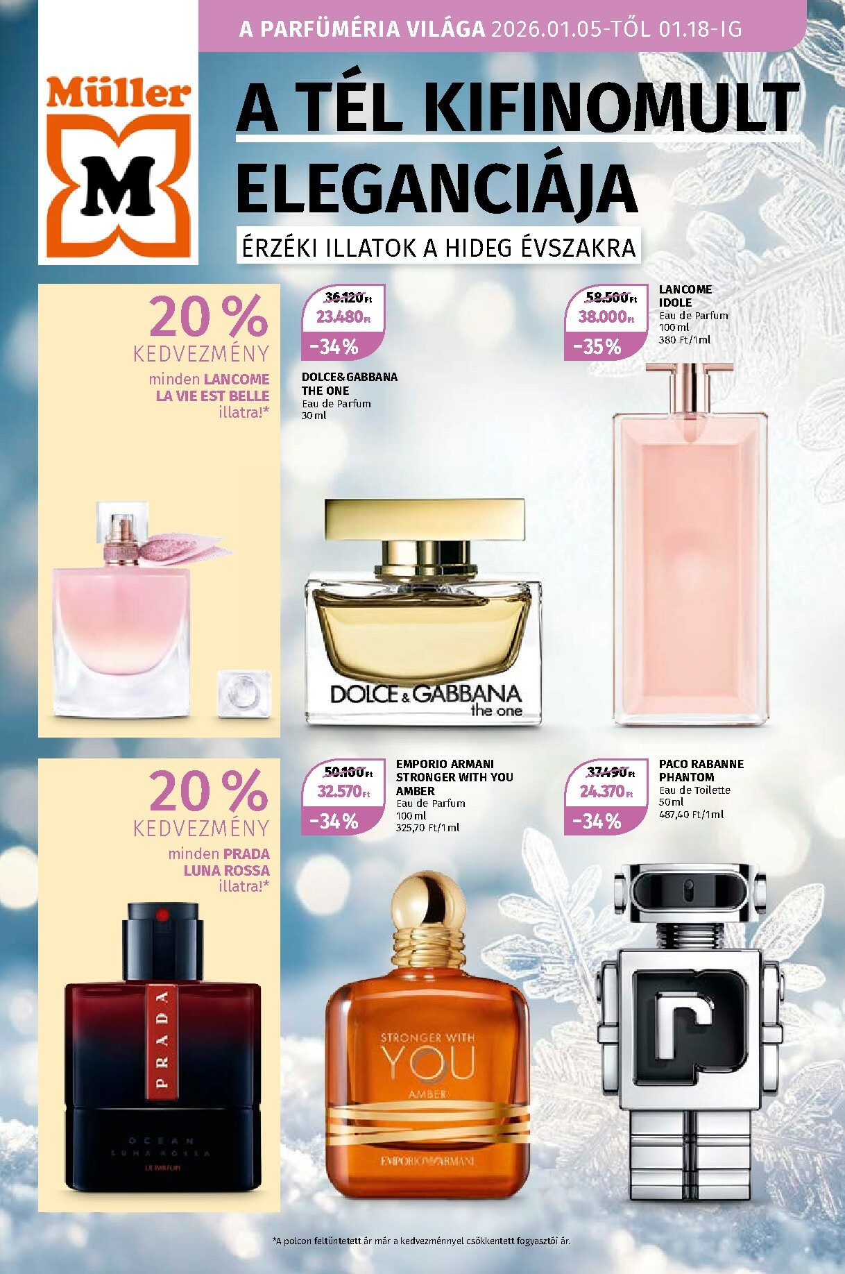 muller - Müller - A tél kifinomult eleganciája akciós újság, érvényes 01.05. - 01.18.