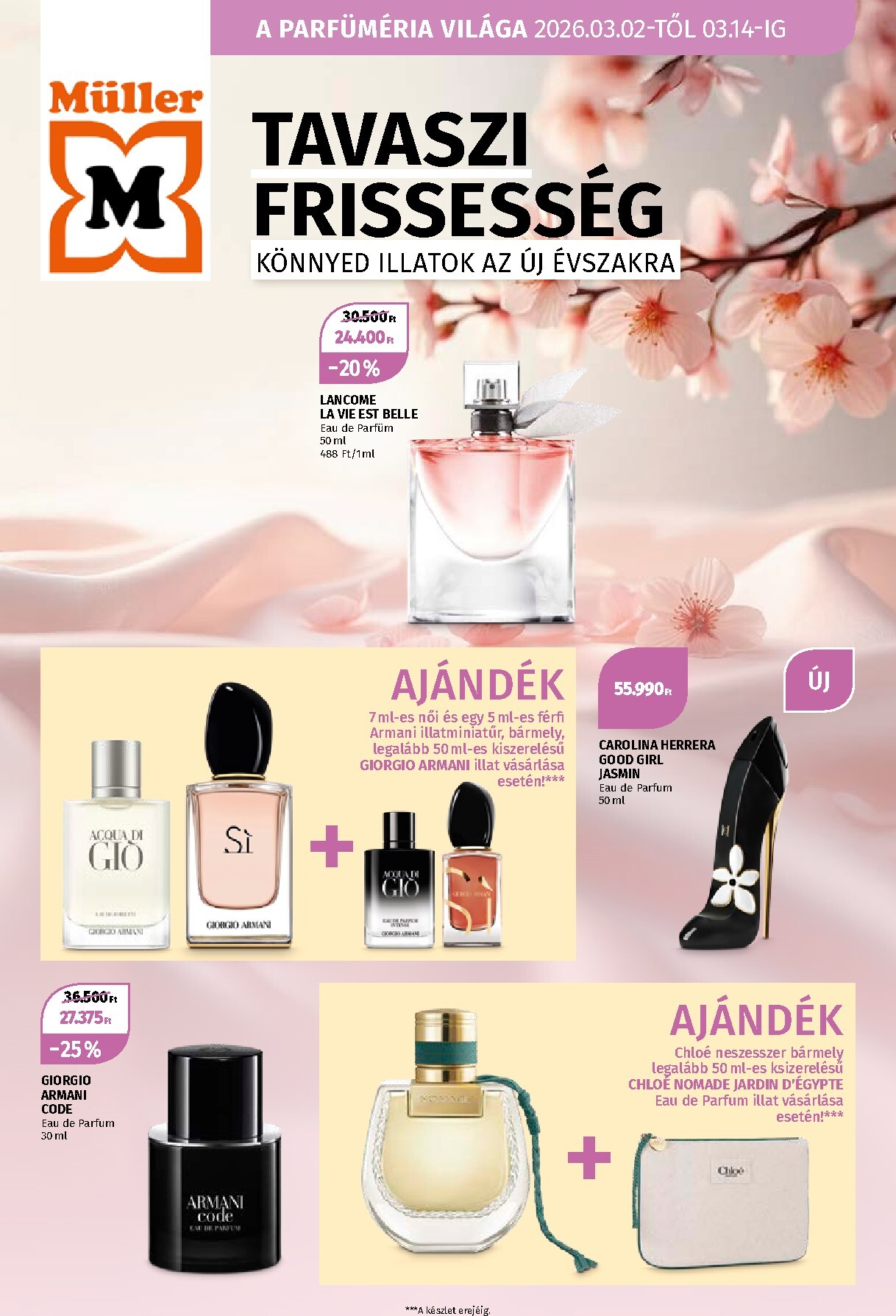 muller - Müller - A Parfüméria világa akciós újság, érvényes 2026.03.02. - 2026.03.14.
