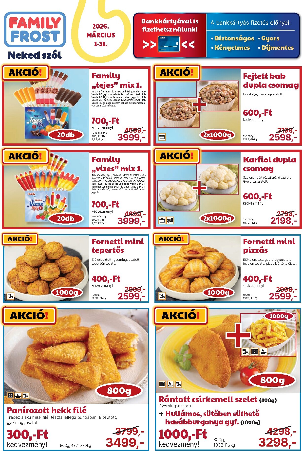 family-frost - Family Frost akciós újság, érvényes 2026.03.01. - 2026.03.31.
