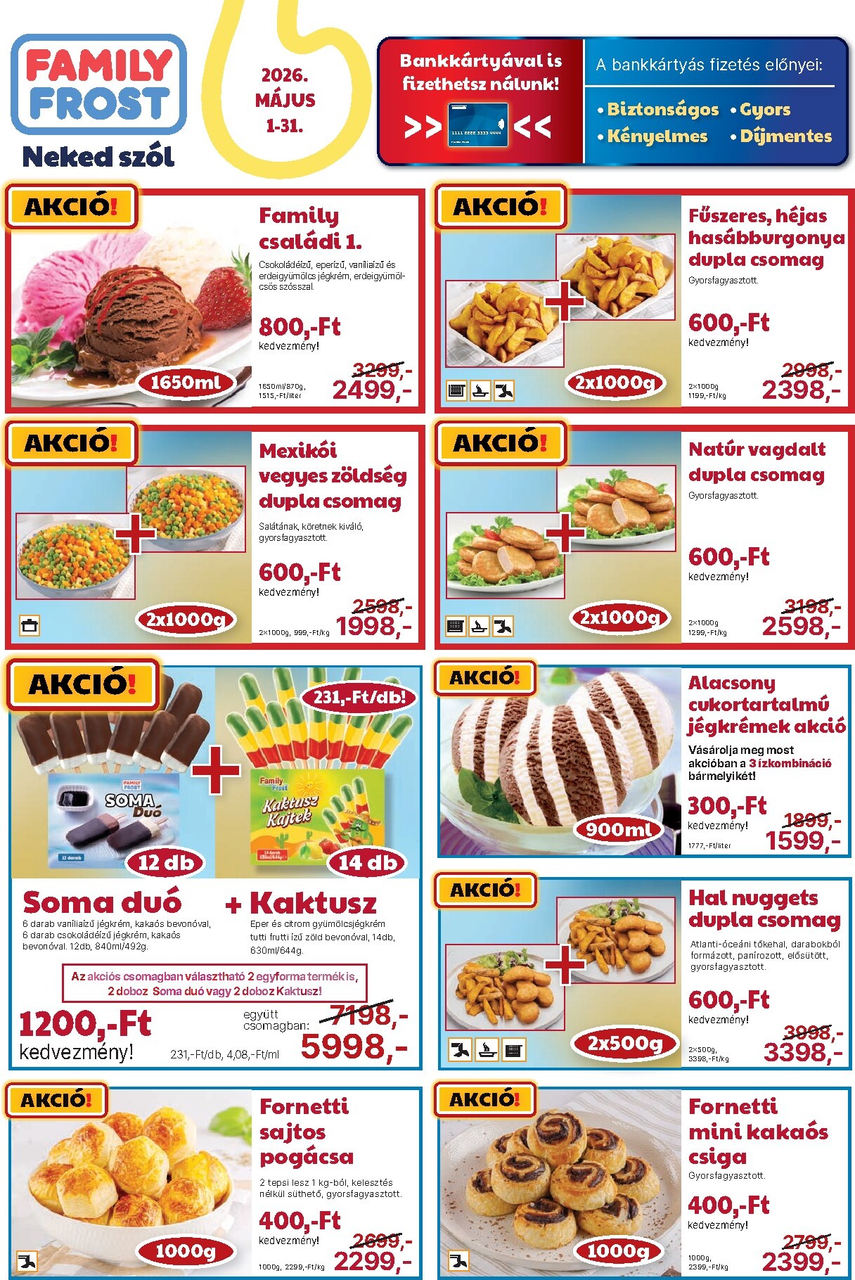 family-frost - Aktuális Family Frost szórólap érvényes péntektől 2026.05.01.-től vasárnaptól 2026.05.31.-ig - page: 1