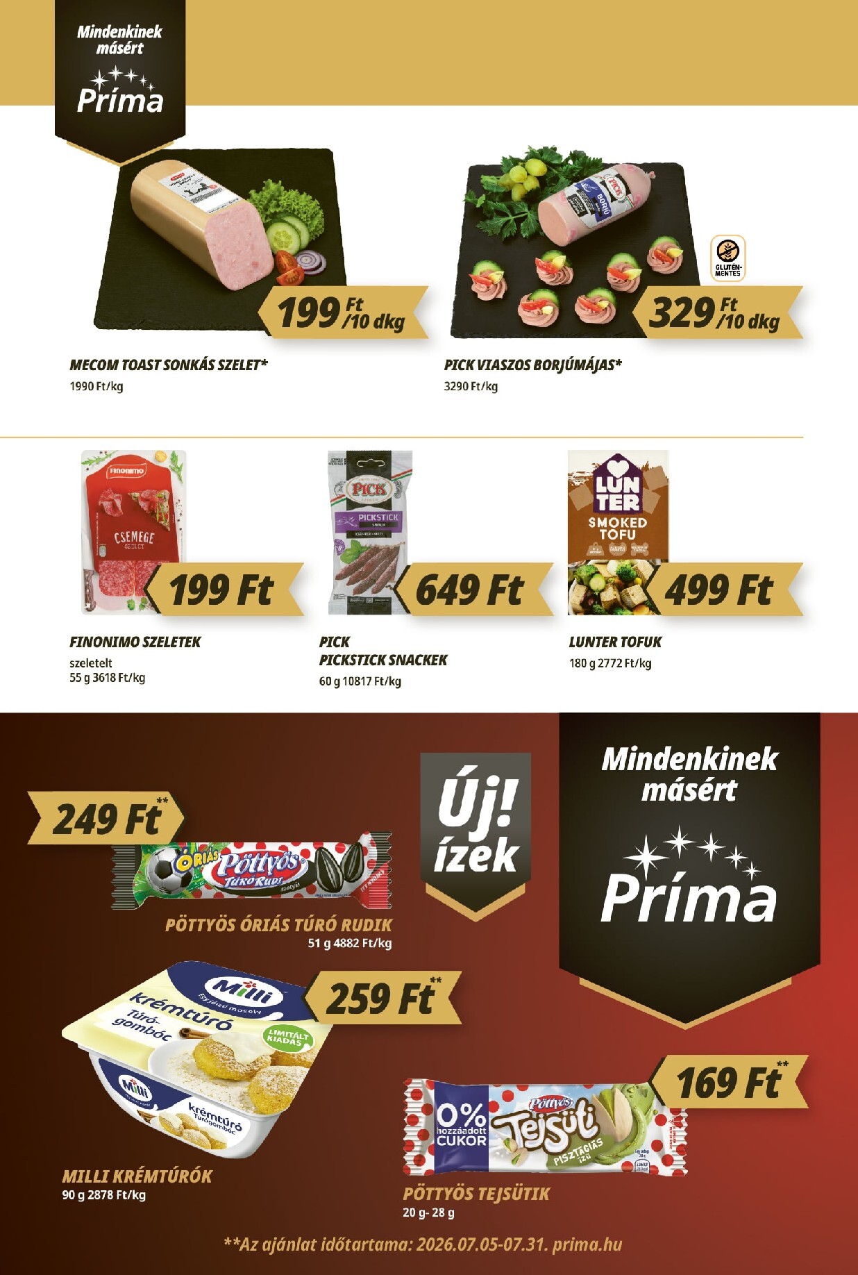 prima - A jövőbeli Príma akciós újság csütörtöktől 2026.07.09.-tól szerdától 2026.07.15.-ig érvényes. - page: 2