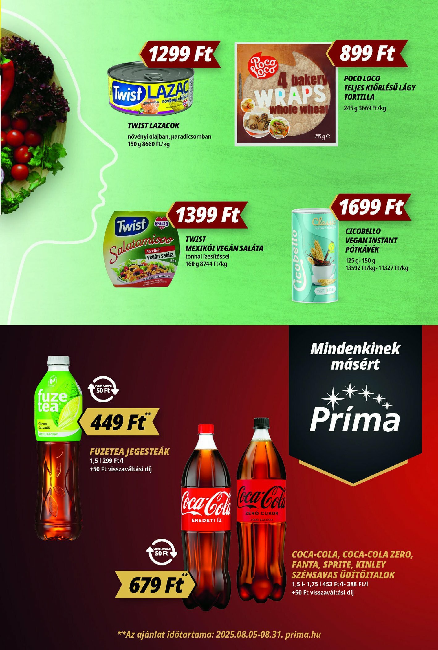 prima - Príma akciós újság, érvényes 08.21. - 08.27. - page: 9